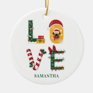 Christmas Holiday Family Home Decor Ceramic Ornament