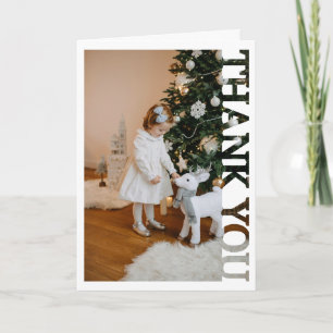 Christmas holiday family Photo Thank You Card