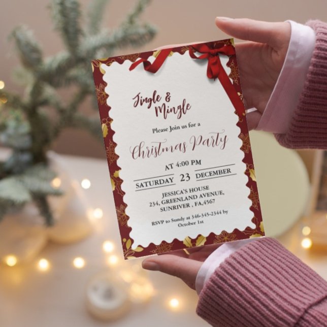 Christmas Holiday Favourite things festive favouri Invitation (Creator Uploaded)