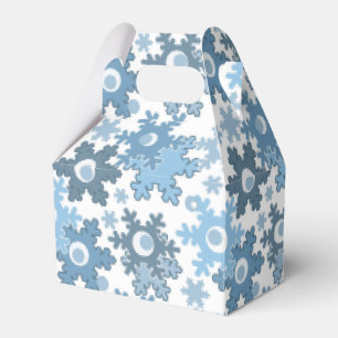 Christmas holiday festive winter snowflakes bright favor box