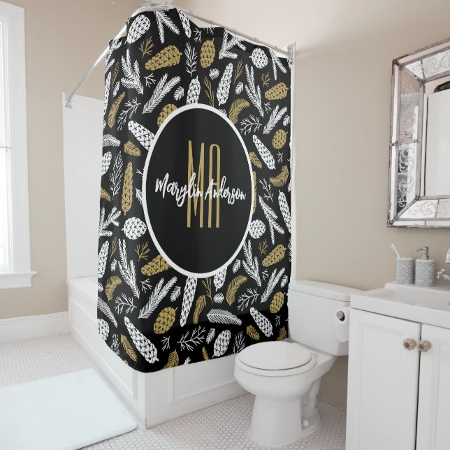 CHRISTMAS HOLIDAY FLORAL CUSTOM MONOGRAM (In Situ)