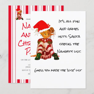 Christmas Holiday Funny Quote Elf Party Invitation