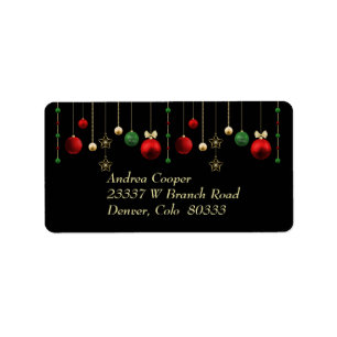 Christmas Holiday Garland on Black Label