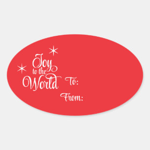 Christmas Holiday Gift Tag Sticker