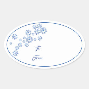 Christmas Holiday Gift Tag Sticker