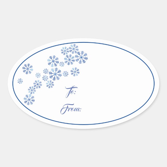 Christmas Holiday Gift Tag Sticker (Front)