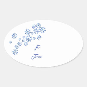 Christmas Holiday Gift Tag Sticker