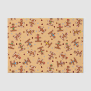 Christmas Holiday Gingerbread Autism Awareness Tissue Paper
