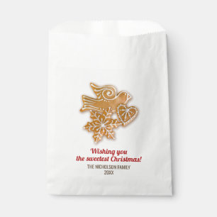 Christmas Holiday Gingerbread Cookie Exchange Favour Bag