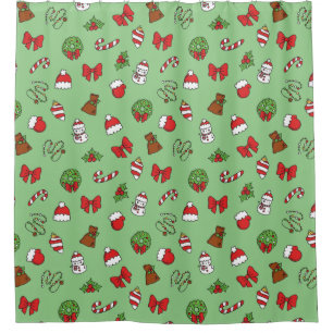 Christmas Holiday Green Red and White Decorations