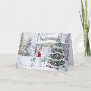 Christmas Holiday - Happy Holiday Xmas Scene Girl
