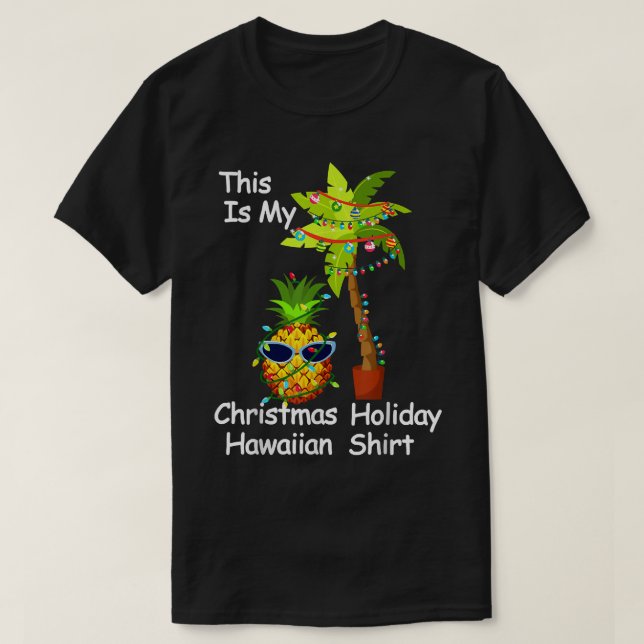 Christmas Holiday Hawaiian  T-Shirt (Design Front)
