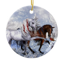Christmas Holiday Horses