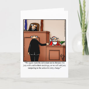 Christmas Holiday Humour Greeting Card 
