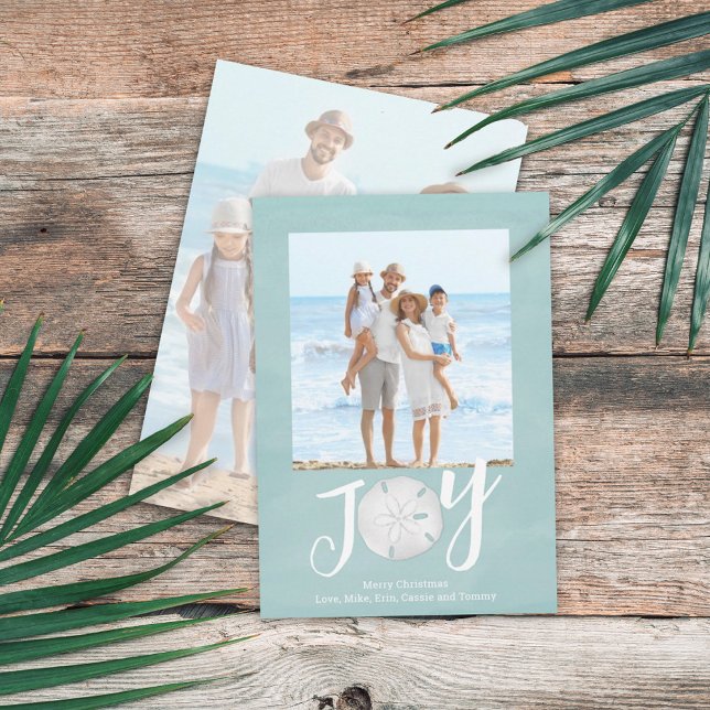 Christmas Holiday Joy Simple Trendy Beach 2 Photo (Creator Uploaded)