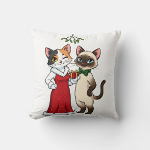 Christmas Holiday Love & Gifts Throw Pillow