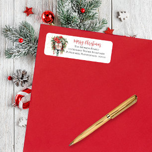 Christmas Holiday Mailbox Floral Monogram