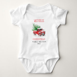 Christmas Holiday Matching Family Reunion Custom Baby Bodysuit