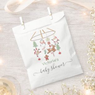 Christmas Holiday Mobile Baby Shower Favour Bag