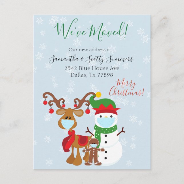 Christmas Holiday Moving Announcement 2020 (Front)