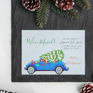 Christmas Holiday Moving Announcement We've Moved Postcard