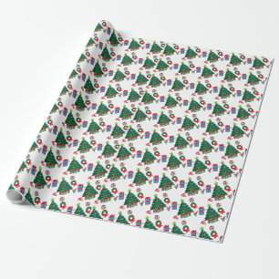 Christmas Holiday Night Gifts Pattern Wrapping Paper