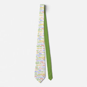 Christmas Holiday Noel Xmas Carol Tie
