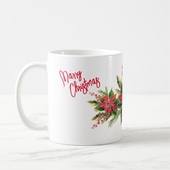 Christmas holiday nominative mug (Left)