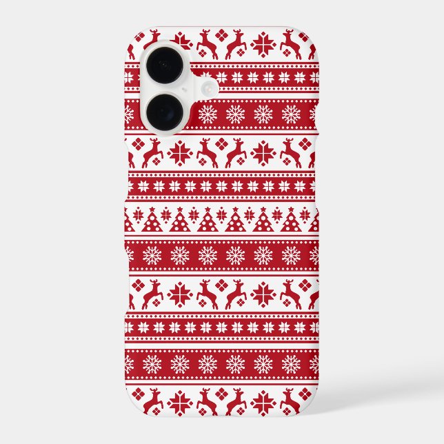 Christmas Holiday Nordic Pattern Cozy (Back)
