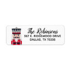 Christmas Holiday Nutcracker Return Address Label
