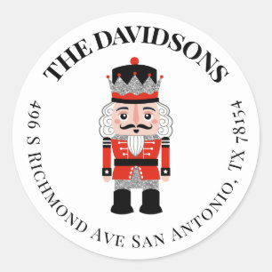 Christmas Holiday Nutcracker Return Address Label