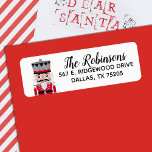 Christmas Holiday Nutcracker Return Address Label<br><div class="desc">Cute Christmas nutcracker return address labels. A fun label for your Christmas Cards. Designed for you by blackberry Boulevard.</div>