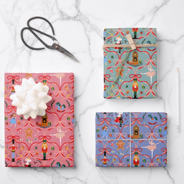 Christmas Holiday - Nutcracker Wrapping Paper Sheet (Front)