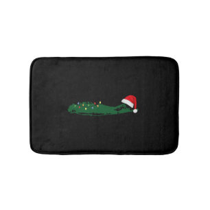 Christmas Holiday on Long Island Festive Bath Mat