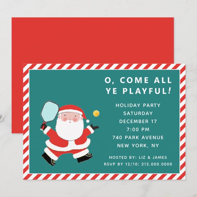 Christmas Holiday Open House Invitations (Front/Back)