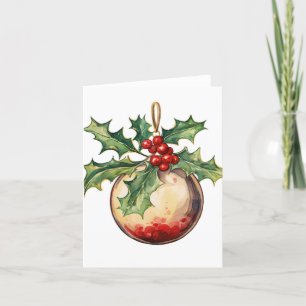 Christmas Holiday Ornament Card