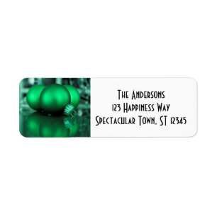 Christmas Holiday Ornaments, Green Photo