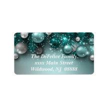 Christmas Holiday Ornaments - Teal - Customize