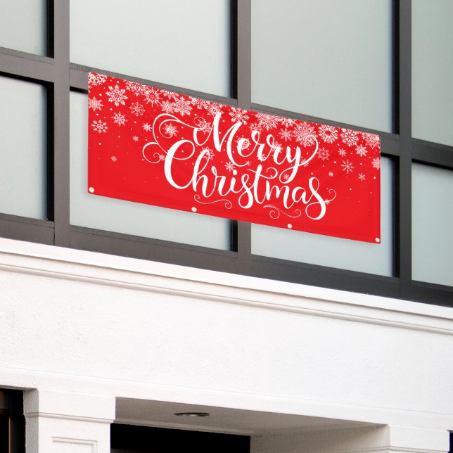 Christmas Holiday Outdoor Banner  (Outside Building)