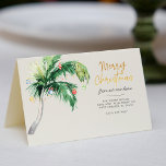 Christmas Holiday Palm Tree Moving Announcement<br><div class="desc">Christmas Holiday Coastal Moving Palm Tree Announcement you can easily customize by clicking the "Personalize" button. Add your custom message and names inside.</div>