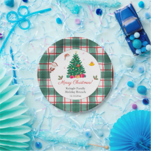 Christmas Holiday Paper Plate