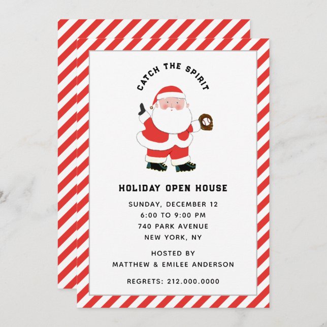 Christmas Holiday Party Invitation (Front/Back)