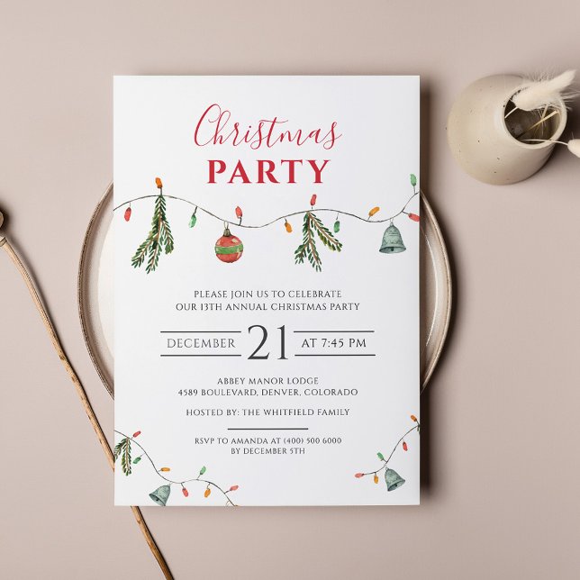 Christmas Holiday Party Invitation (Creator Uploaded)