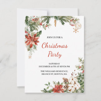 Christmas Holiday Party Invitation