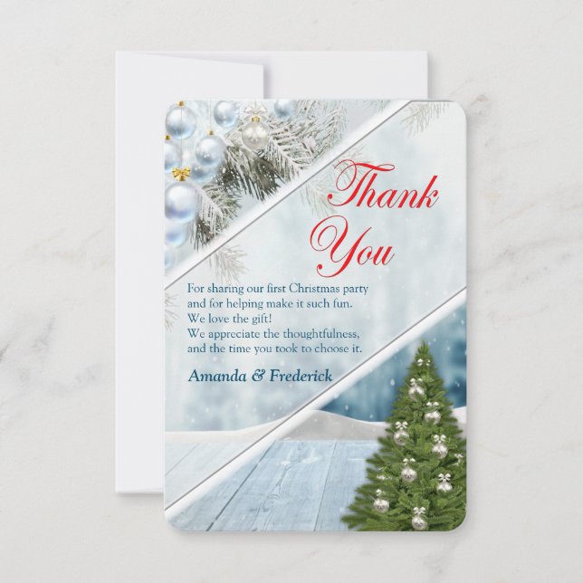 Christmas Holiday Party Thank You Card (Front)