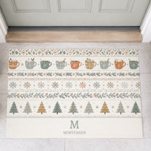 Christmas Holiday Pattern Monogram