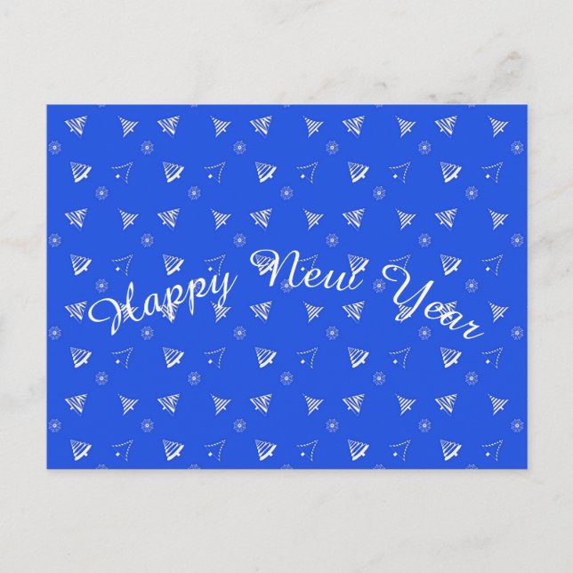 christmas holiday pattern. postcard (Front)