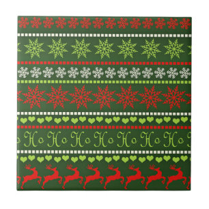Christmas Holiday Pattern Tile