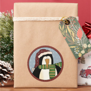 Christmas Holiday penguin sticker