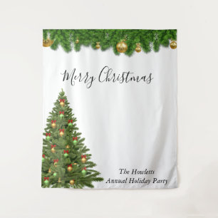 Christmas Holiday Photo Backdrop Party Tapestry